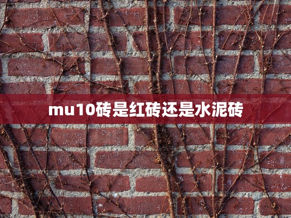 mu10磚是紅磚還是水泥磚