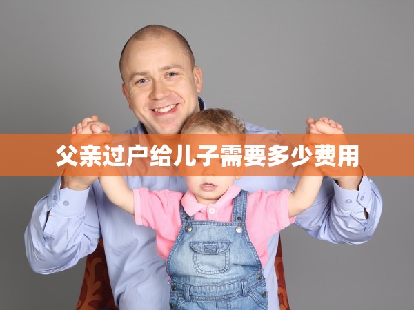 父親過戶給兒子需要多少費用