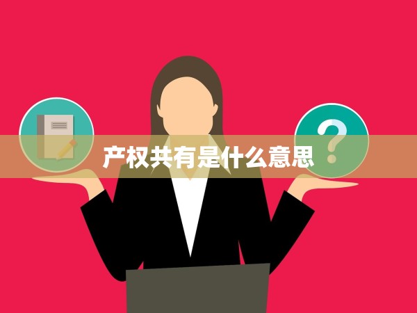 產(chǎn)權(quán)共有是什么意思 產(chǎn)權(quán)共有是什么意思