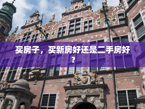 買房子，買新房好還是二手房好？
