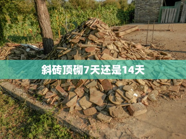 斜磚頂砌7天還是14天