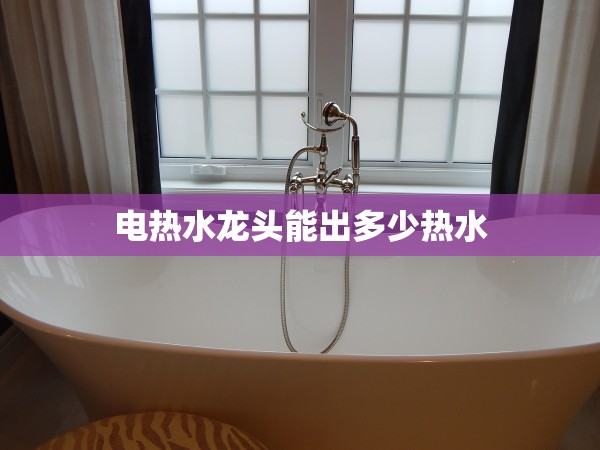 電熱水龍頭能出多少熱水